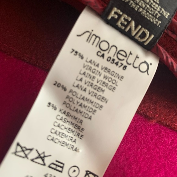 Authentic Fendi girl goat wool cashmere pink sz 4-5yo - Picture 6 of 15